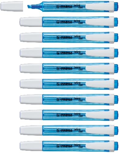 STABILO - Textmarker - swing cool - 10er Pack - blau