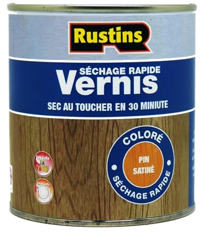 Rustins VSPI1000 1 Litre Quick Dry Varnish Satin - Pine