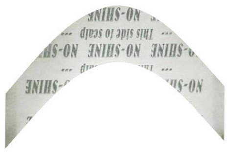 No Shine - Nastro adesivo per toupets & capelli secondari ad angolo appuntito AA Contour 36 pezzi