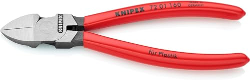 Knipex Pince coupante de côté pour plastique gainées en plastique 160 mm (carte LS/blister) 72 01 160 SB