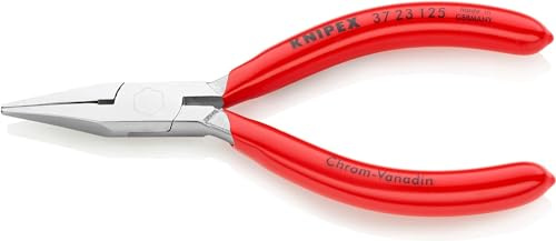 KNIPEX Greifzange für Feinmechanik verchromt mit Kunststoff überzogen 125 mm, 37 23 125