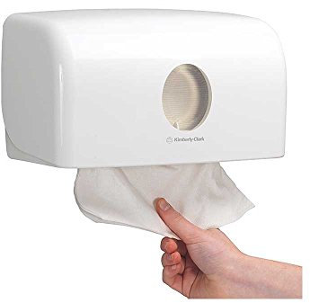 Aquarius MultiFold Dispensador de Toallas de Papel 6956, Blanco, Montaje en Pared