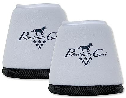 Professionals Choice Equine Quick Wrap Paire de Cloches pour Sabots (L, Blanc)