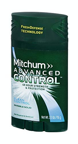 Mitchum Antiperspirant Déodorant avancée invisible en bâton pour les hommes - Contrôle Clean 75 g (pack de 3)