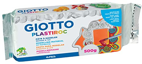 Giotto Modelliermasse Plastiroc, Selbsthärtend, 500 g weiß