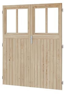 Karibu 73090 Doppelflügeltür Wandlitz 19 mm inkl. Türschloss und Rahmen