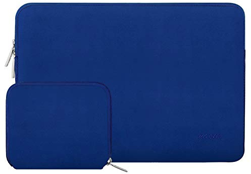 MOSISO Laptop Hülle Tasche 13,3 Zoll, 13-13,3 Zoll Laptophülle Kompatibel mit MacBook Air/Pro 13 / Pro 14, HP Dell ASUS Lenovo Notebook, Neopren Laptoptasche mit Kleinem Etui, Königsblau