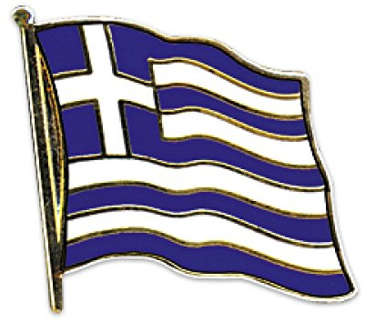 Everflag Flaggen-Pin vergoldet : Griechenland