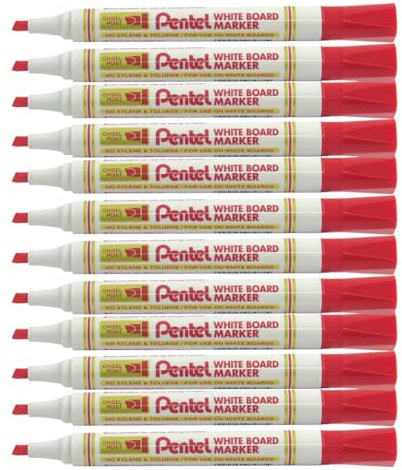 Pentel 4,5 mm Whiteboard Marker, Keilspitze, Rot