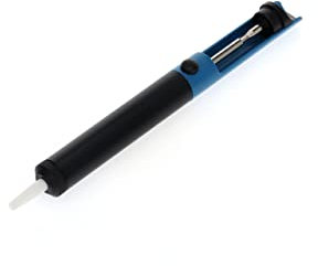 GEDORE Lötabsauger zum Entfernen von Lötresten, 22 cm, Schwarz/Blau