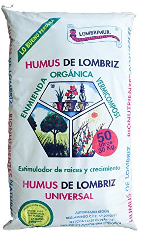Flower - Sustrato de humus de lombriz 50 litros 30 kg