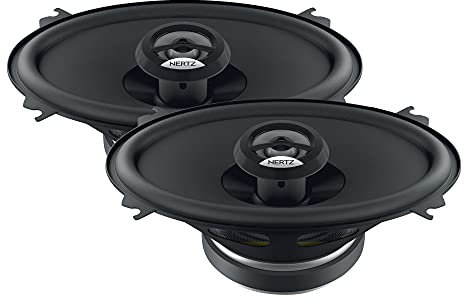 Hertz DCX 460.3 – 2-Wege Auto-Koaxiallautsprecher 4x6 mit PEI-Kalottenhochtöner und beschichtetem Papierkonus für lineare Wiedergabe, 120W Peak