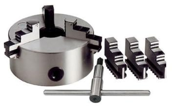 GrecoShop Mandrino Autocentrante per Tornio 3+3 Griffe Diametro 250 mm