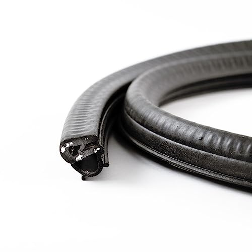 EUTRAS [10 m] Türdichtung KSD2054 Dichtungsprofil 0,8-2,5 mm – hält ohne Kleber – TOP Gummidichtung für Autotür, Kofferraum und Heckklappe – TOP deutsche Industriequalität Made in EU