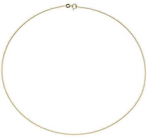 Jobo Damen-Halsreif aus 925 Sterling Silber vergoldet 1,1 mm