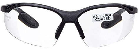 voltX 'Constructor' SAFETY READERS (Clear +2.0 Dioptre) Full Lens Reading Safety Glasses UKCA & CE EN166f certified - Wraparound Style - Includes Safety Cord with headstop + UV400 anti fog coated lens
