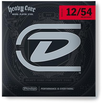 Dunlop E-Git.Saiten 12-54 Heavy Core Nickel Steel - E-Gitarrensaiten