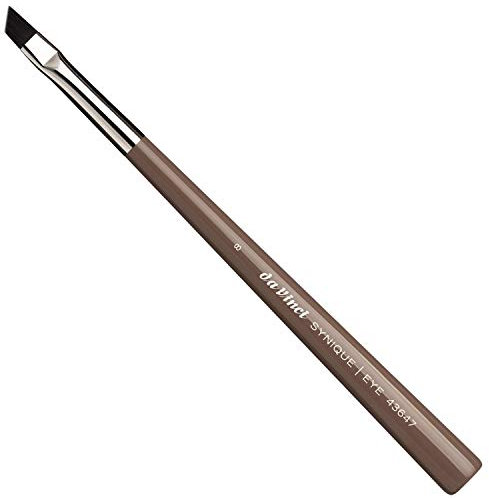 da Vinci 436478 Augenbrauenpinsel schräg, extrafeine Kunstfaser, Größe 8, 1er Pack (1 x 1 Stück)