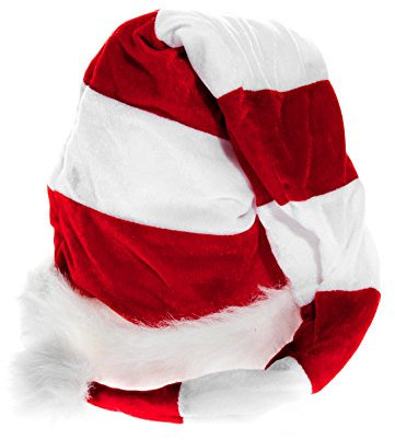 Ciffre Lange Große Weihnachtsmütze Nikolausmütze Rot Weiß Santa Mütze Gestreift Neu