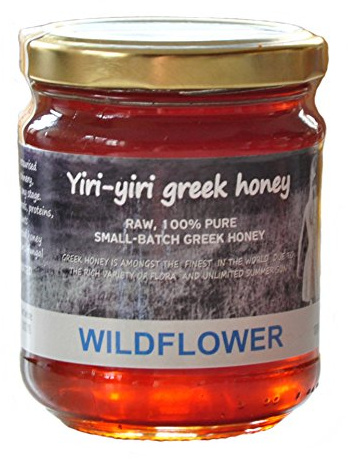 Miele greco greco greco 100% puro - fiore di fiori selvatici 260g - dai prati rurali di Ilia, nel Peleponneso.