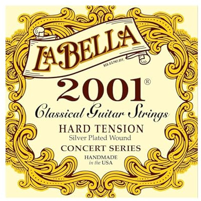 Labella L2001HT Concert Série Jeu de Cordes pour Guitare Hard Tension