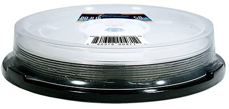 Optical Quantum 6X 50 GB BD-R DL Glossy White Inkjet Printable Blu-Ray Double Layer 10-Disc Spindle OQBDRDL06GWIPH-10