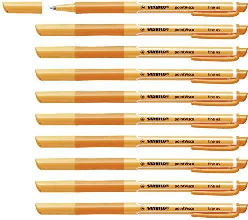 STABILO - Tintenroller - pointVisco - 10er Pack - orange