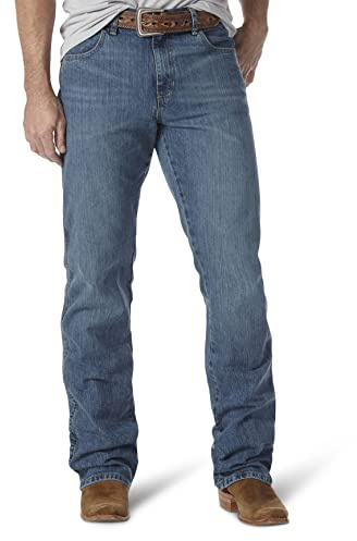 Wrangler - Pantalón vaquero retro entallado, corte tipo bota, para hombre, Usado en, 34W x 30L