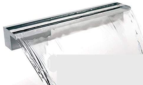 Primrose 45cm Stainless Steel Waterfall Blade Cascade (Sheer descent) Rear supply for Wall Water Features