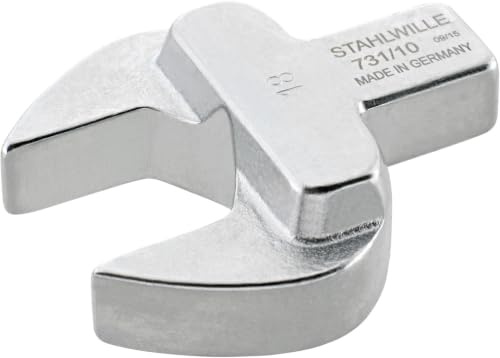 STAHLWILLE Maul-Einsteckwerkzeug 13 mm für Drehmomentschlüssel 9 x 12 mm | 731/10 13 - Einsteck-Maulschlüssel für Werkzeuge mit 9x12 mm Vierkantaufnahme - Made in Germany