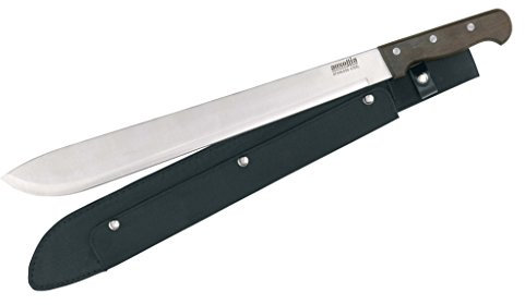 AUSONIA - 28403 machete manico in legno con lama da 46 Cm e fodero in nylon
