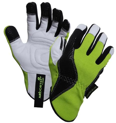 Arbortec AT1550 XT Work Gloves Class 0 Chainsaw (9) Green