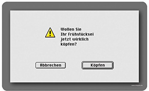 Inkognito Frühstücksbrettchen Stullenbrett - Motiv: Ei köpfen, Anlass:, Künstler/Verlag Tetsche, Art-Nr.: 68091
