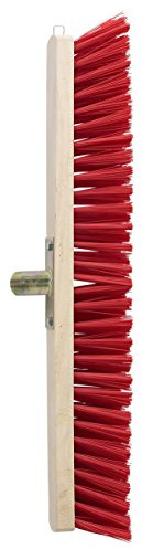 Leborgne - Balai d'Extérieur PVC 60 cm sans Manche - idéal pour balayage fin sur sols secs ou humides - poils de 70 mm - léger et efficace pour nettoyage de trottoirs et caniveaux - Noir