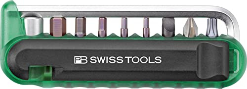 PB Swiss Tools Fahrrad Multitool Werkzeug Set für unterwegs, 470.Green CN