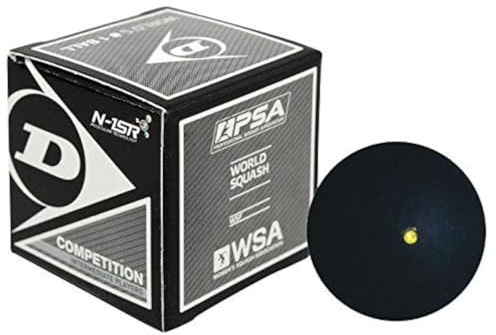 Dunlop Competition - Single Yellow Dot Squash Ball by Dunlop