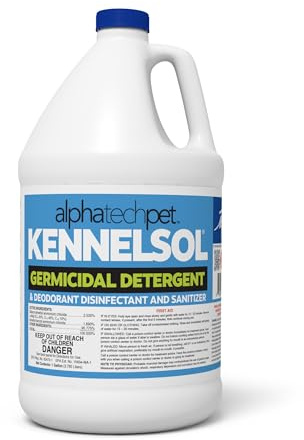 ATP KennelSol 1-Step Kennel Cleaner - 1 Gallon Liquid Disinfectant, Effective Against Bacteria and Viruses, Deodorizer Wintergreen Scent by Alpha Tech Pet