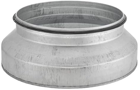Wickelfalzrohr Reduzierung Muffe DN 80 100 125 150 160 180 200 250 mm auf Nippel mit Doppellippendichtung (DN 180 / DN 100)