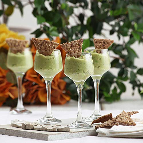 LAV 6X Lal 80ml Verres à Xérès - Petit Tige Liqueur Port Dessert Vin en Buvant Ensemble de Verres à Dîner - by