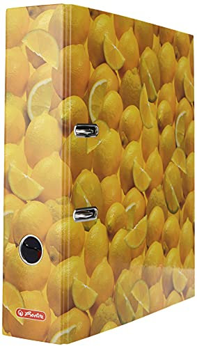 Herlitz Motivordner A4 80mm 'Kiwi' (Zitronen)