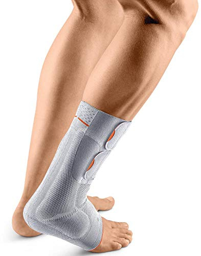 SPORLASTIC Achillessehnenbandage ACHILLO-HiT rechts, Schwarz, Gr. 3 | AIR-MATRIX Silikonpelotte, Achillodynie, Rehabilitation, Rückfuß-Stützung, Klettverschluss, atmungsaktiv, orthopädisch