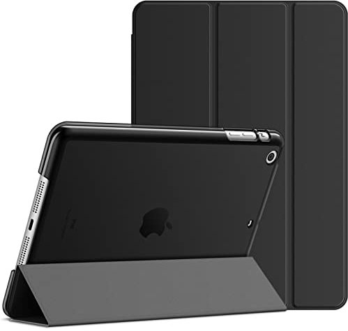 JETech Funda para iPad Mini 1 2 3, Carcasa con Soporte Función, Auto-Sueño/Estela (Negro)