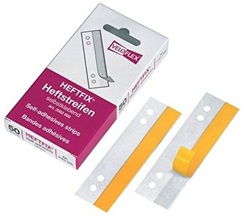Heftstreifen Heftfix SK transp VELOFLEX 2002100 100ST 105mm