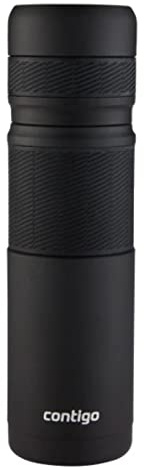 Contigo Thermal Tasse de voyage Matte Black Powder Coated 25 oz (740 ml)