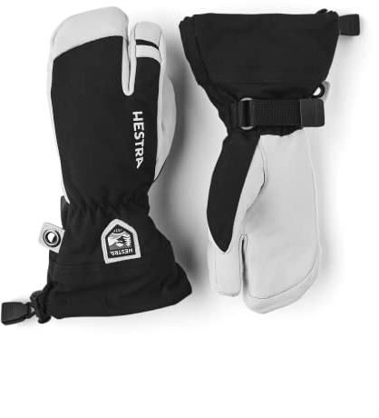 Hestra Armee Leder Heli Ski jr 3-Finger BLACK 4