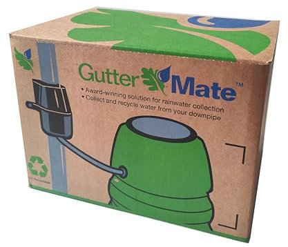 Gutter Mate Rainwater Diverter and Filter for Water Butts and Water Tanks (Black)