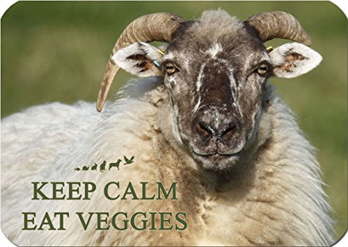 +++ Schafe Schaf - Schneidebrett Dekoglas Glas Dekoteller Brett - GO Vegan 12