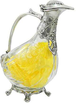 Cavagnini Weinkaraffe aus Glas und Zinn geblasen. von großer Bedeutung. durch italienische Handwerkskunst me.qualità gemacht