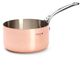De Buyer Professional 16 cm Inocuivre Copper Saucepan with Cast Stainless Steel Handle 6406.16