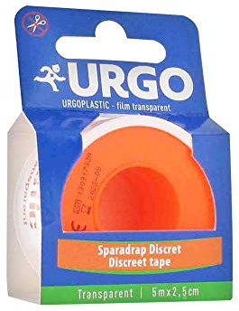 Urgo - Sparadrap - Rouleau de fixation Pansements / Dispositifs - Transparent discret - 5mx2,5cm